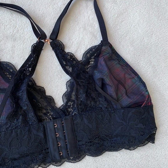 La Vie En Rose tartan lace bralette - Picture 10 of 11